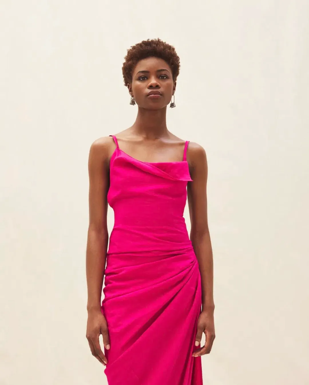 Jacquemus La Robe Saudade Longue Maxi Pink Size AU 4 for rent on The Volte - main image