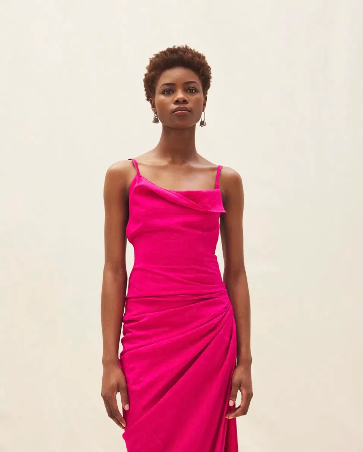 Jacquemus La Robe Saudade Longue Maxi Pink Size AU 4 - Image 4