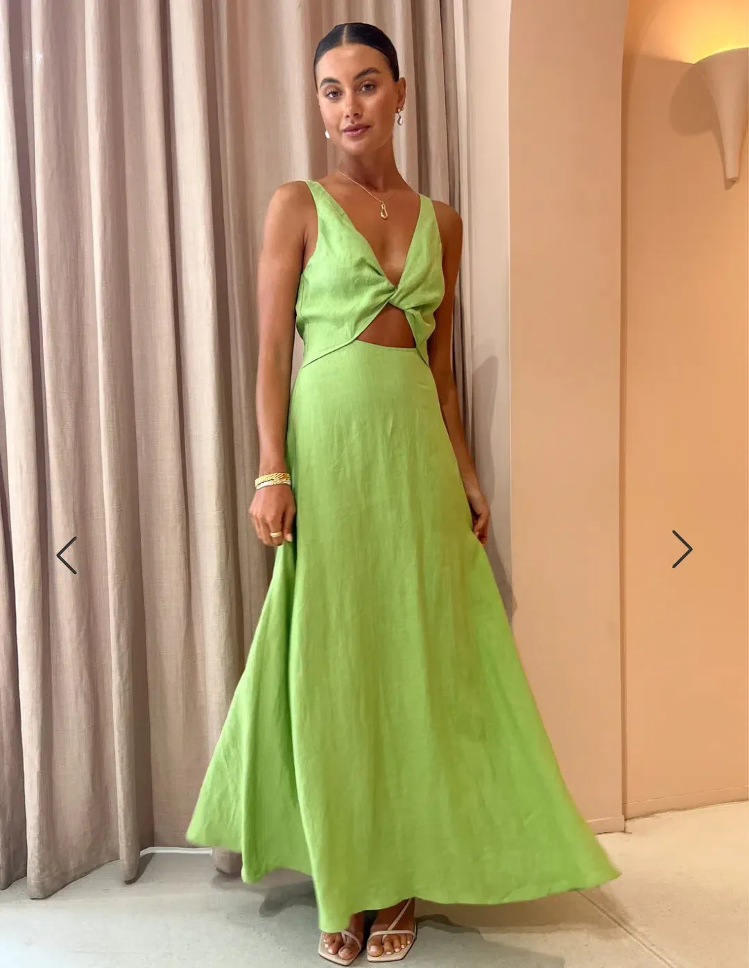 Issy Blue Skies Dress In Apple Size 8 for rent on The Volte - main image