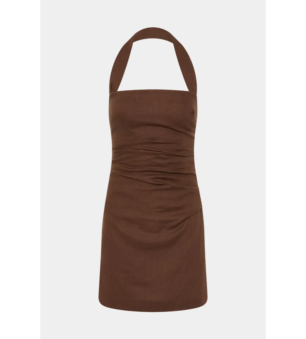 Sir The Label Noemi Halter Mini Dress Brown Size 10 - Image 4