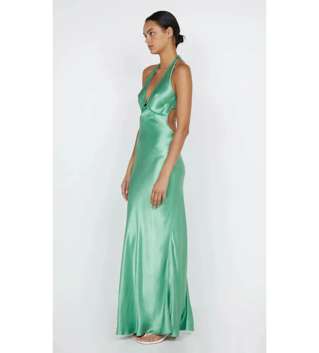 Bec & Bridge Zariah Halter Dress Green Apple Size AU 6 for rent on The Volte - main image