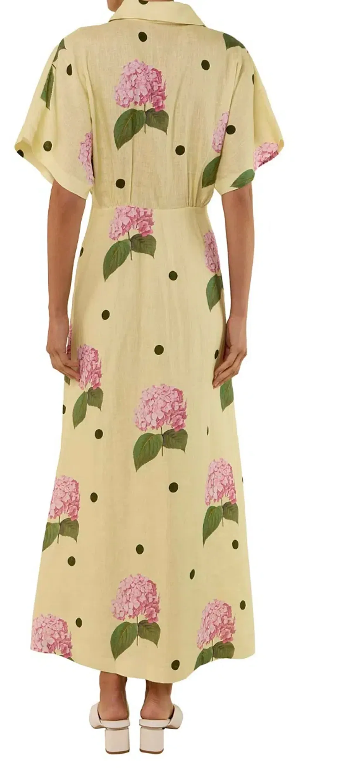 Palm Noosa Jasmine Dress Yellow Print Size 8 - Image 4