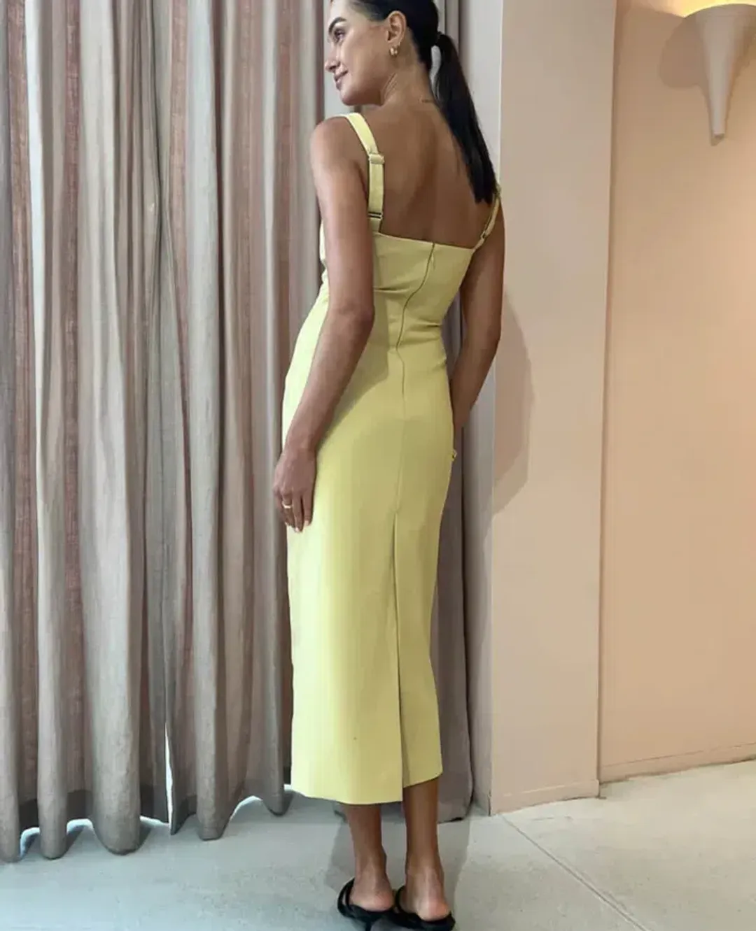 Camilla And Marc Brixton Dress Mustard Yellow Size 8 for rent on The Volte - main image