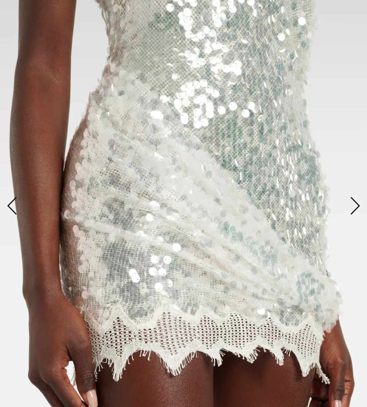 Christopher Esber Opaline Sequin Mini Dress Size AU 6 - Image 3