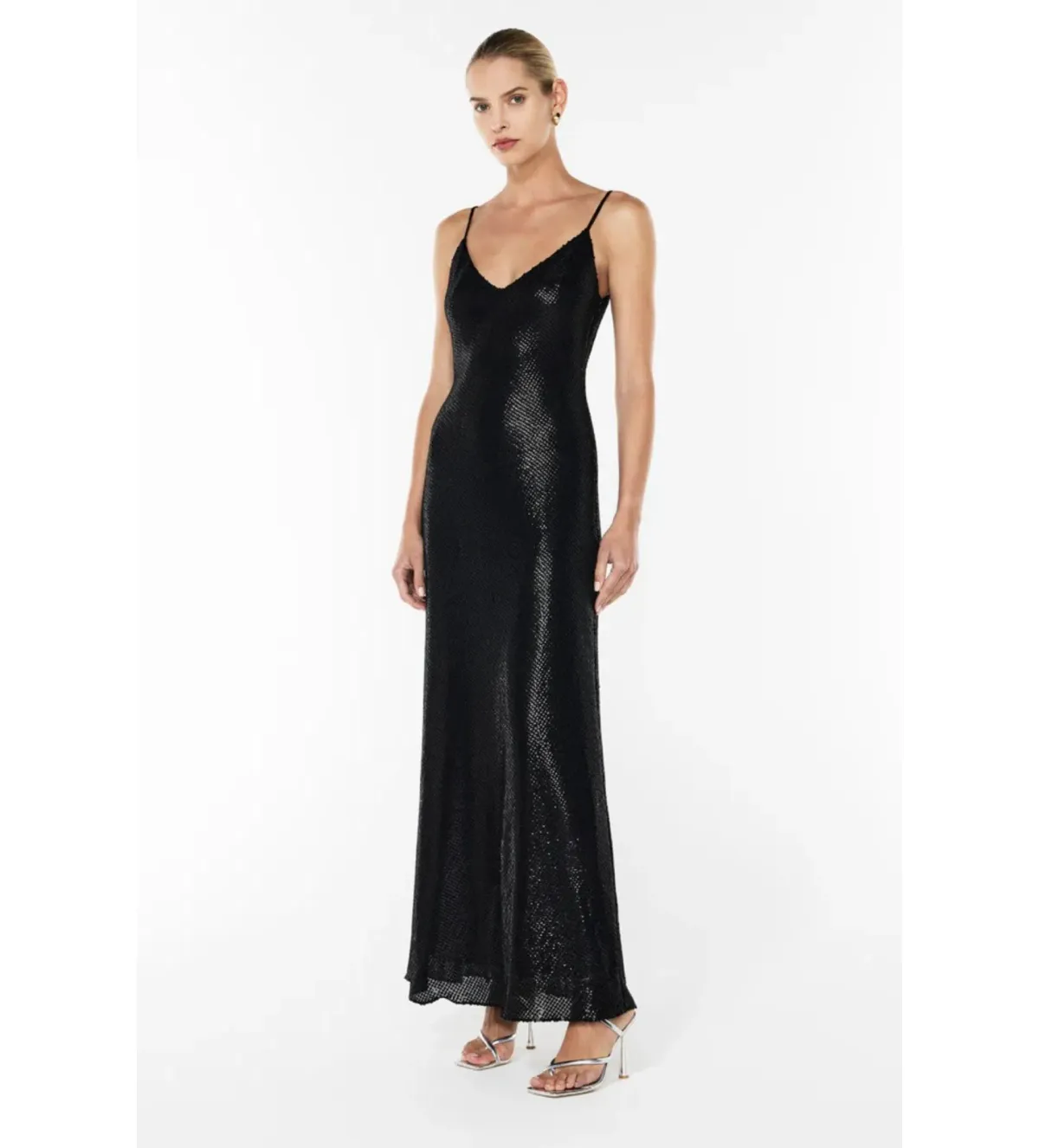 Manning Cartell High Voltage Slip Maxi Dress Black Size AU 8 - Image 2
