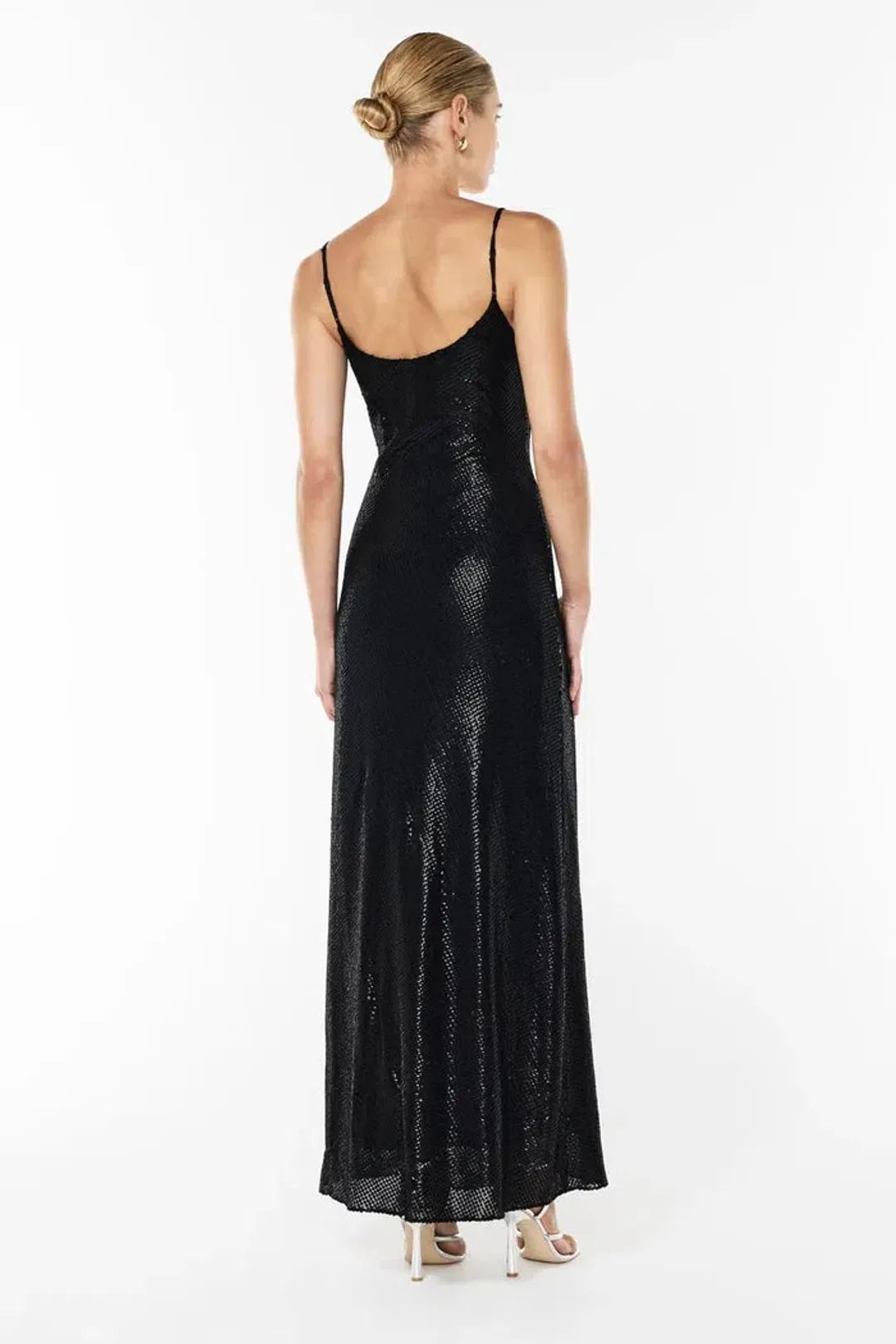 Manning Cartell High Voltage Slip Maxi Dress Black Size 10 for rent on The Volte - main image