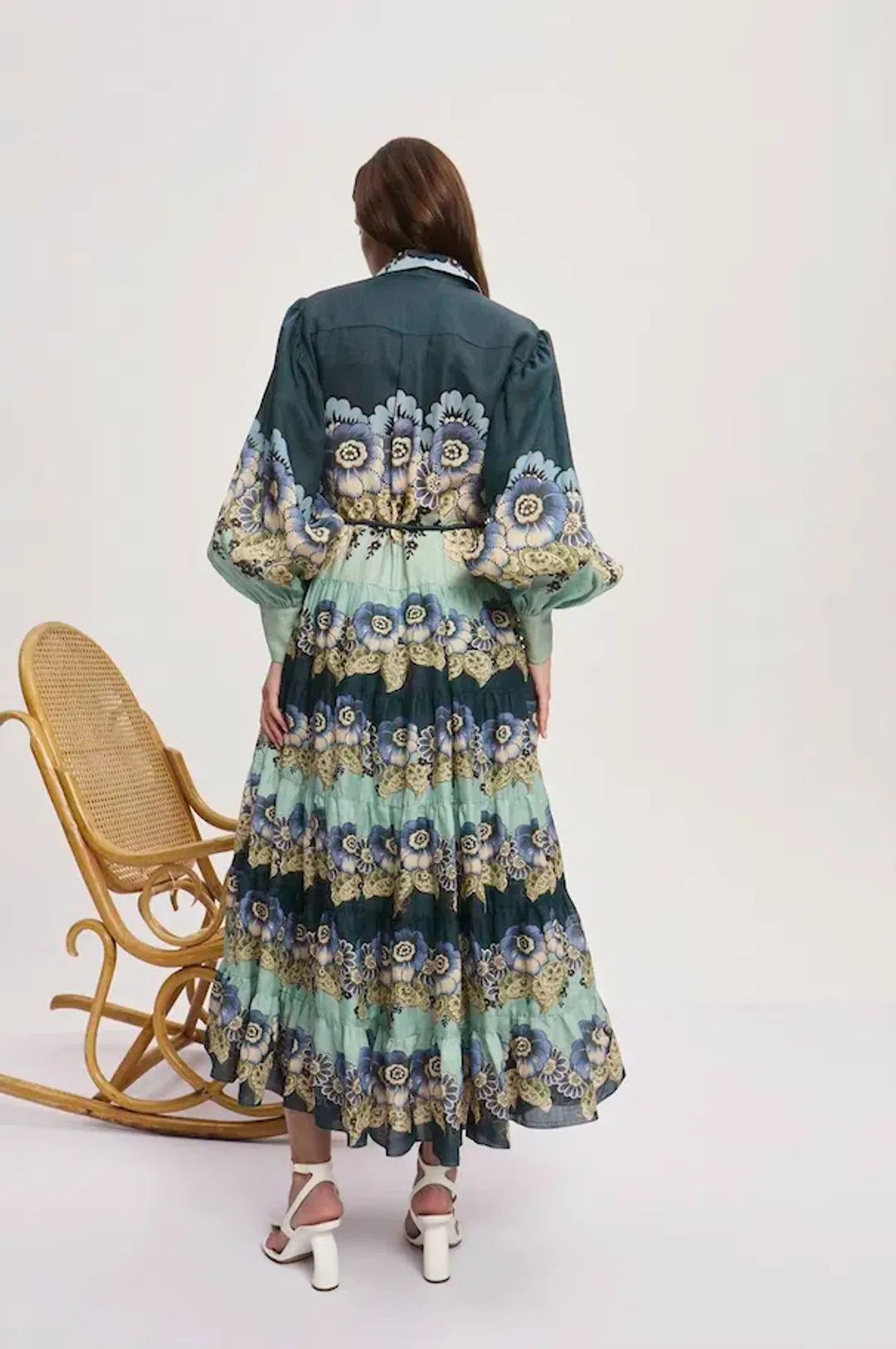 Alemais Madalena Shirtdress Multi Print Size 10 for rent on The Volte - main image