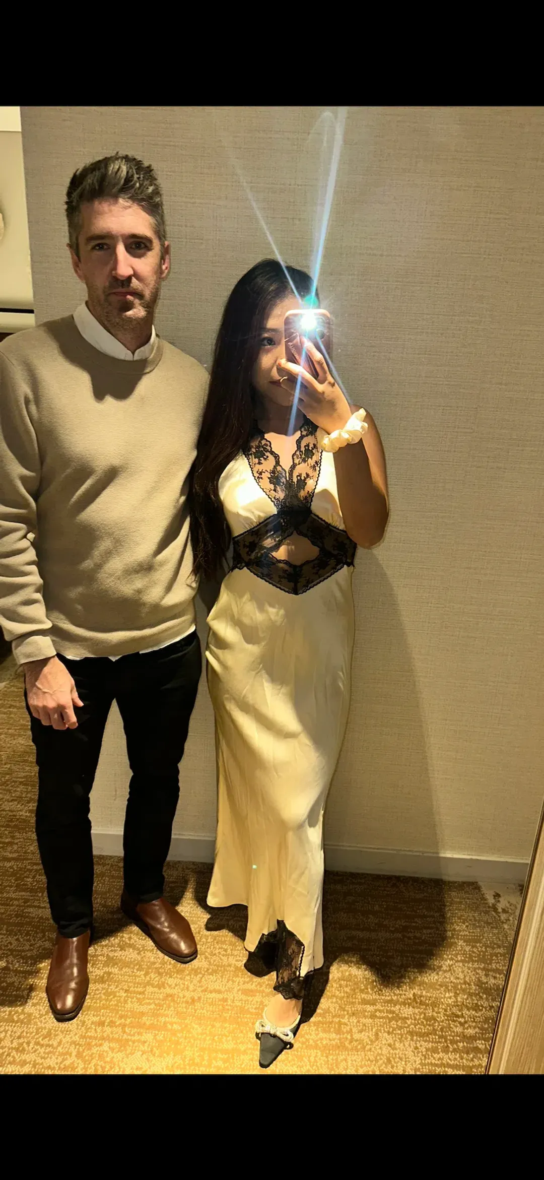 Sir The Label Aries Cut Out Gown – Cream, Size 8 for rent on The Volte - main image