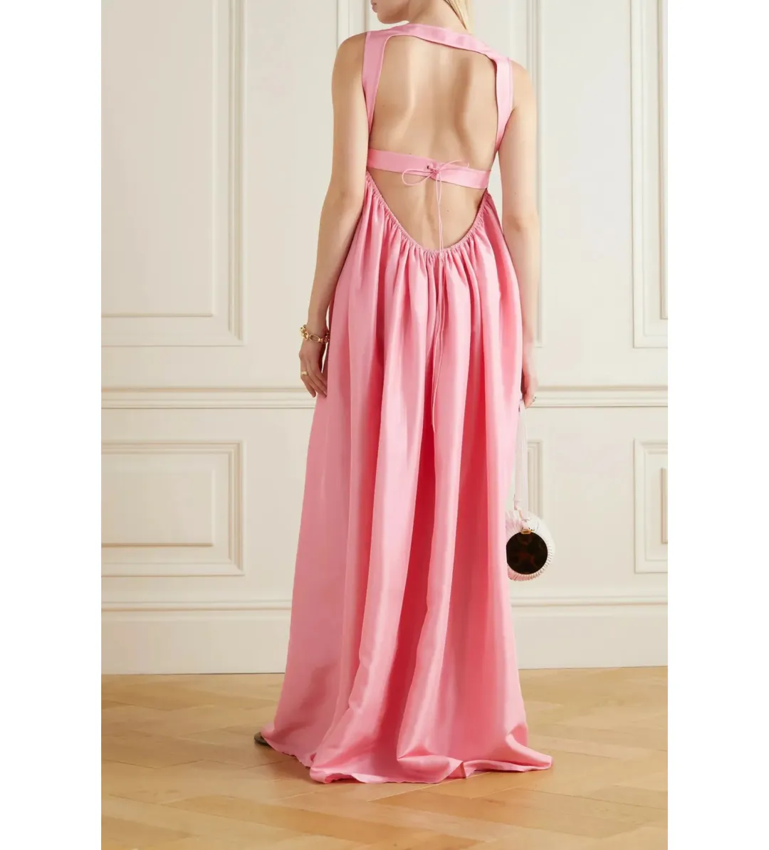Oroton Strappy Sundress Pink Size 8 for rent on The Volte - main image