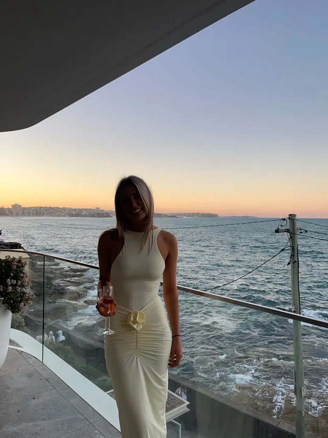 Maygel Coronel Vanilla Alquimia Midi Dress Yellow Size 6/XS for rent on The Volte - main image