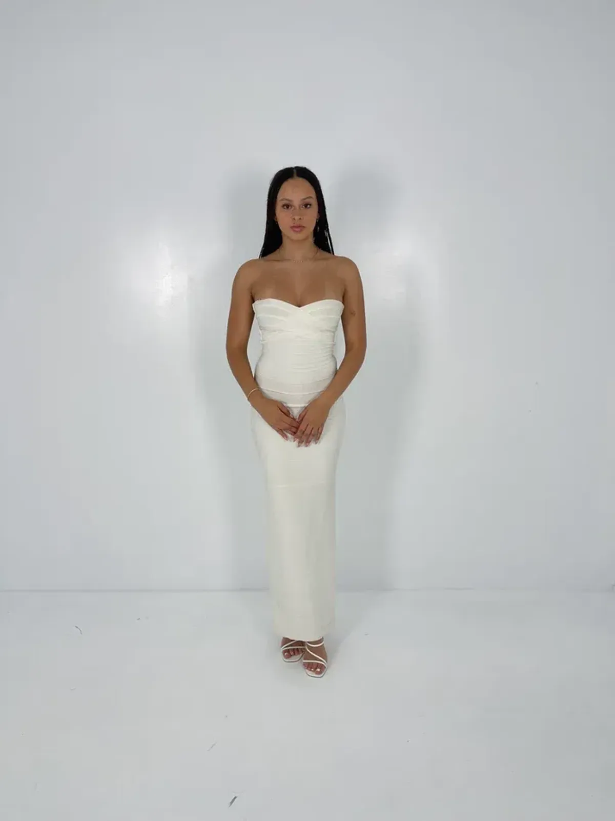 Herve Leger White Bandage Gown Size S / AU 8 - Image 1