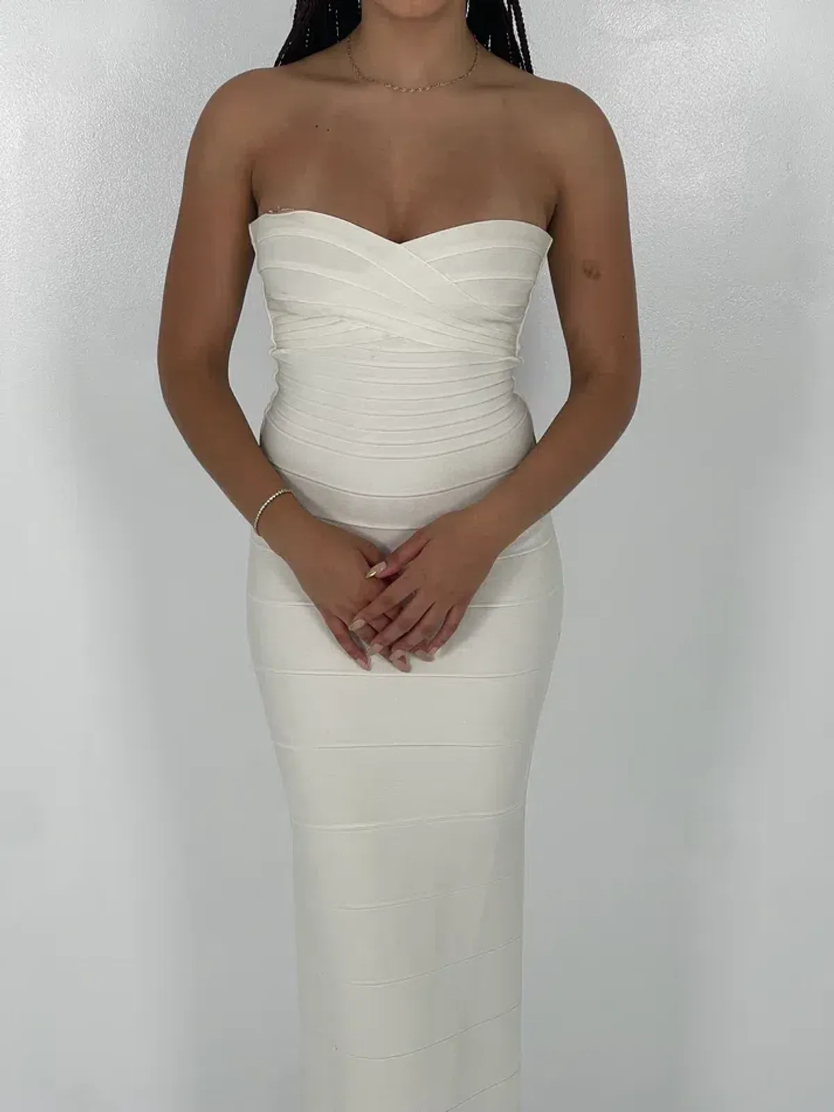 Herve Leger White Bandage Gown Size S / AU 8 - Image 3