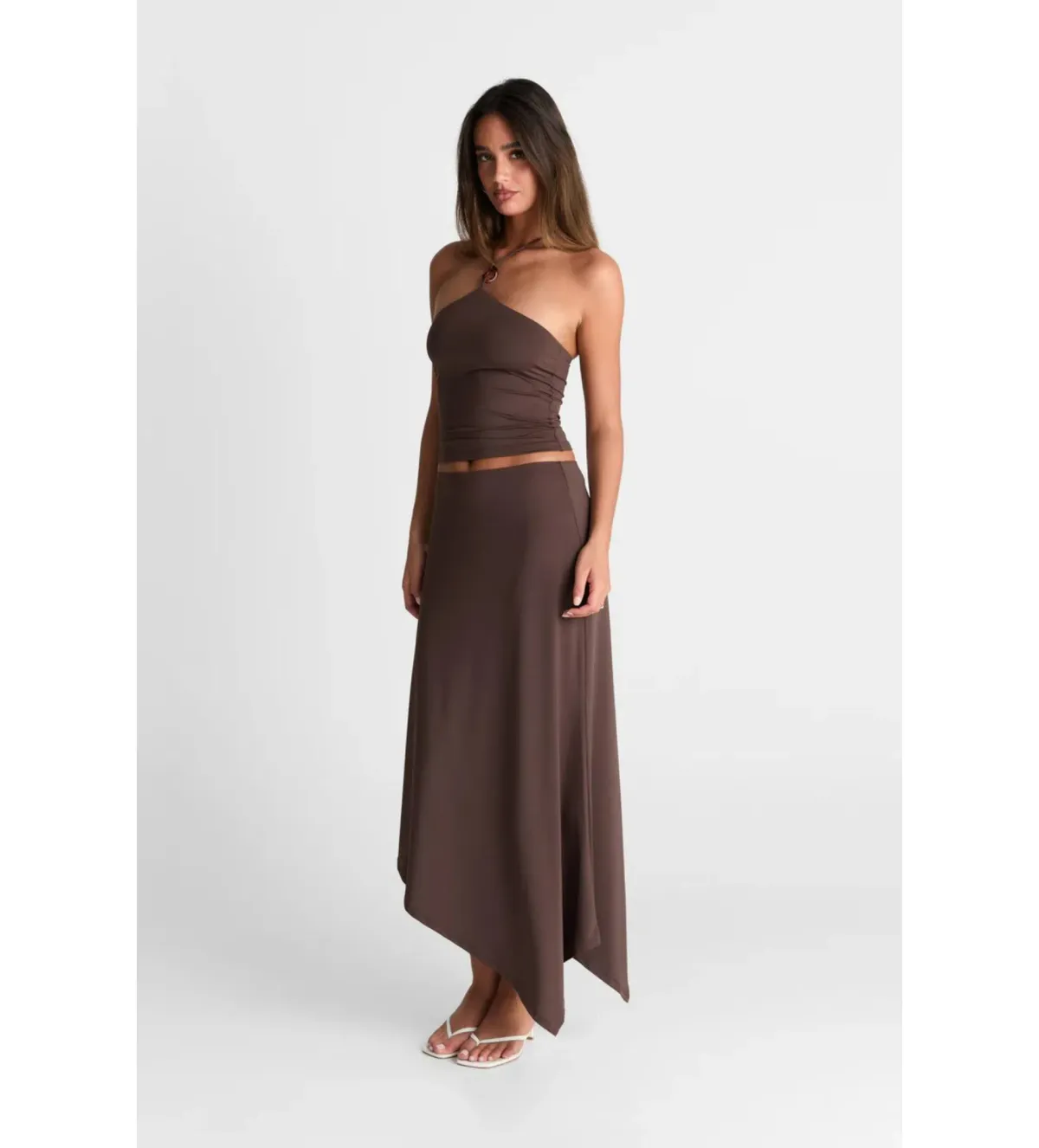 Sasha Therese Lyra Tank and Maxi Skirt Set Chocolate Size AU 8 - Image 2