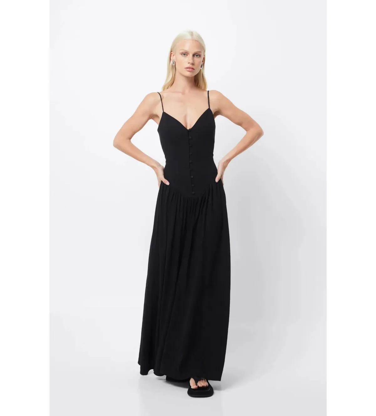 Mossman Common Ground Maxi Dress Black Size AU 12 - Image 1