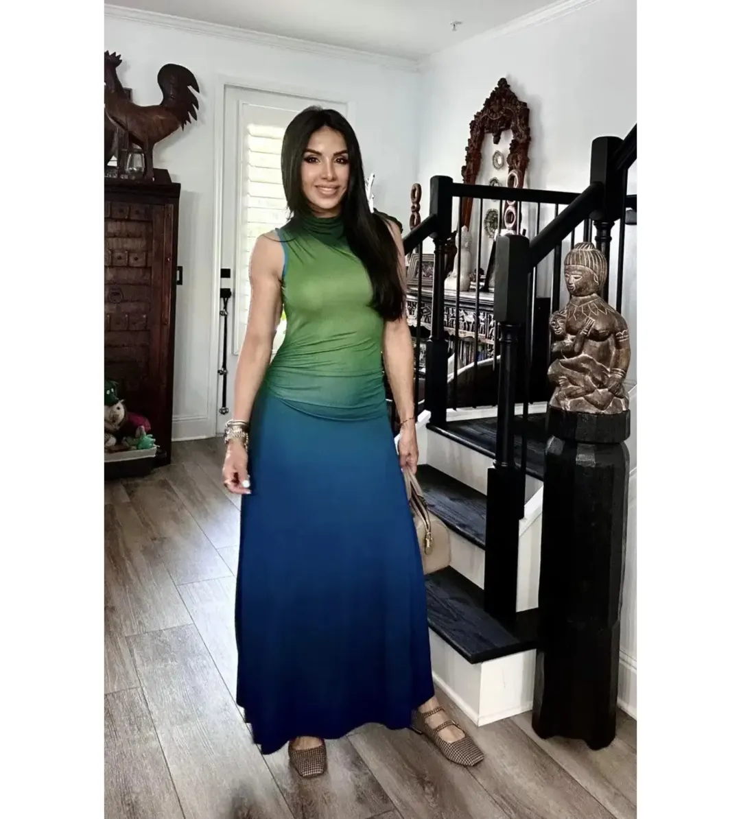 Simkhai Aldina Maxi Dress Multi Size XL/AU 14 for rent on The Volte - main image