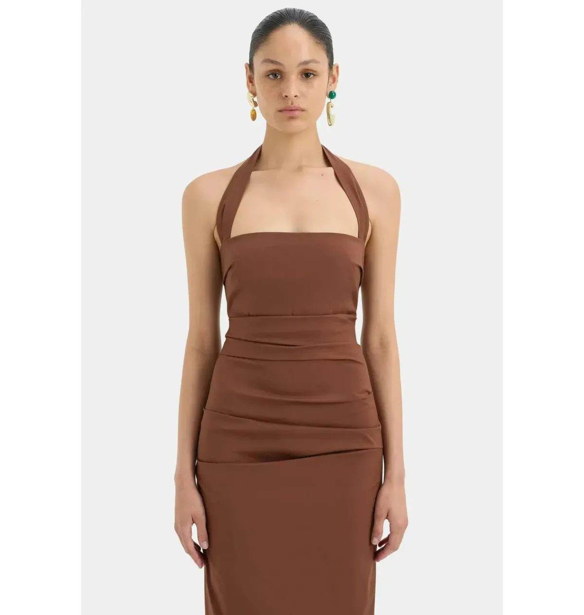Sir the Label Nikki Gown in Brown Size 1 / AU 8 - Image 2