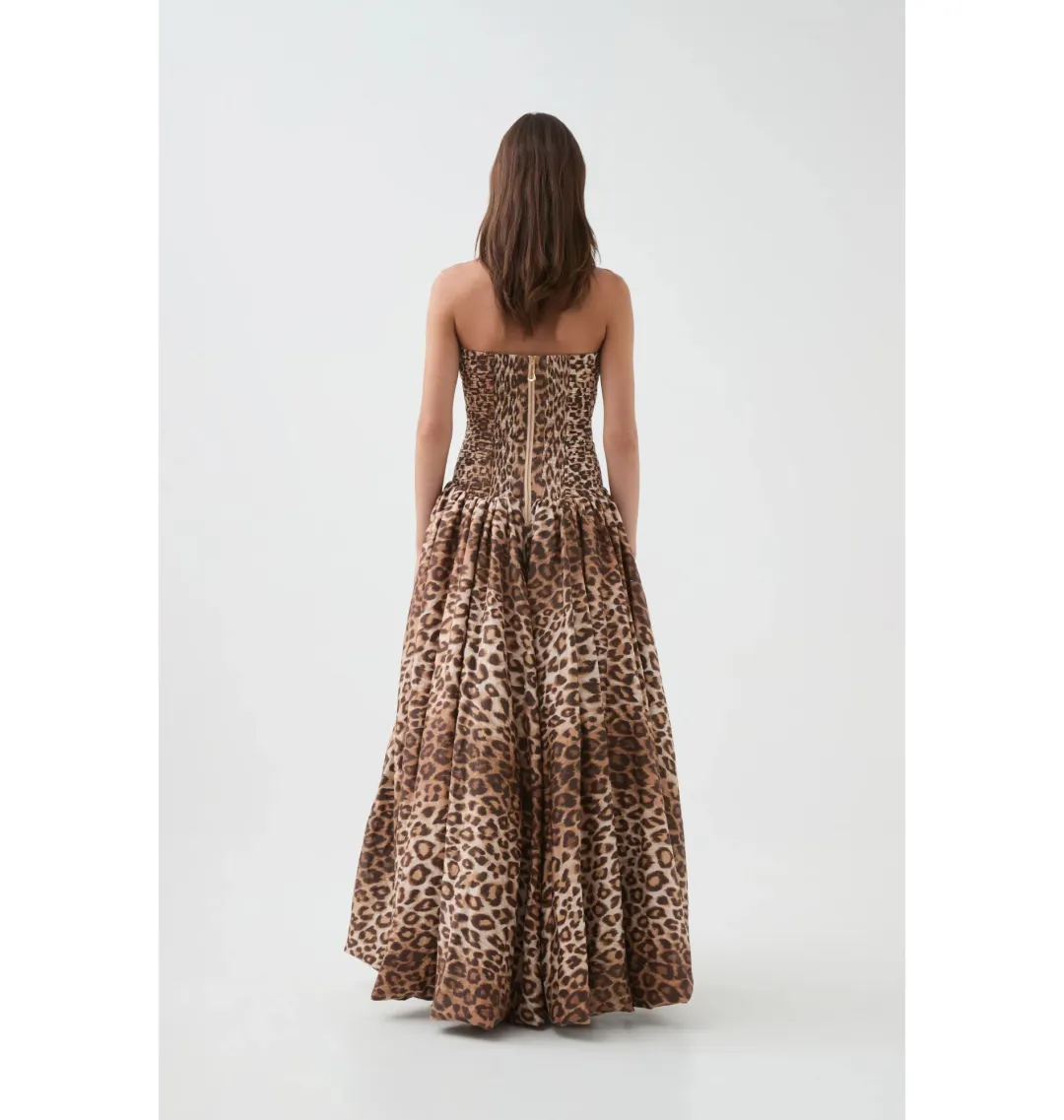 Aje Behold Maxi Dress Leopard Size 14 for rent on The Volte - main image