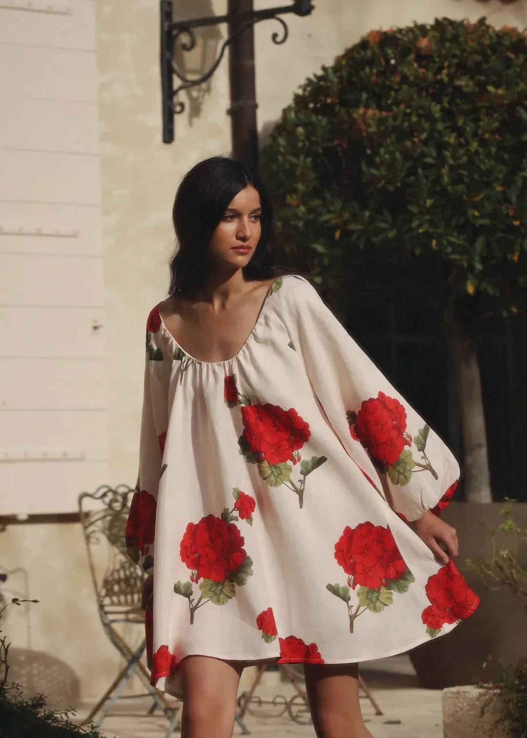 Morton Mac Cordelia Mini Dress Print Size Petite 6 for rent on The Volte - main image