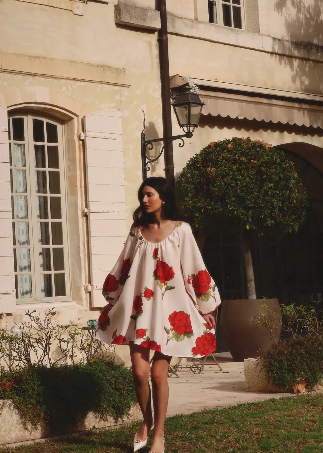 Morton Mac Cordelia Mini Dress Print Size Petite 6 for rent on The Volte - main image