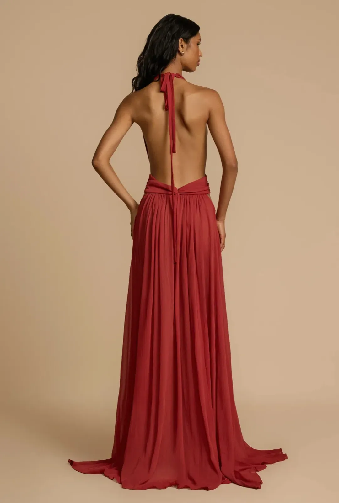 Arcina Ori Florence Dress Red Size XS/Shortened for rent on The Volte - main image