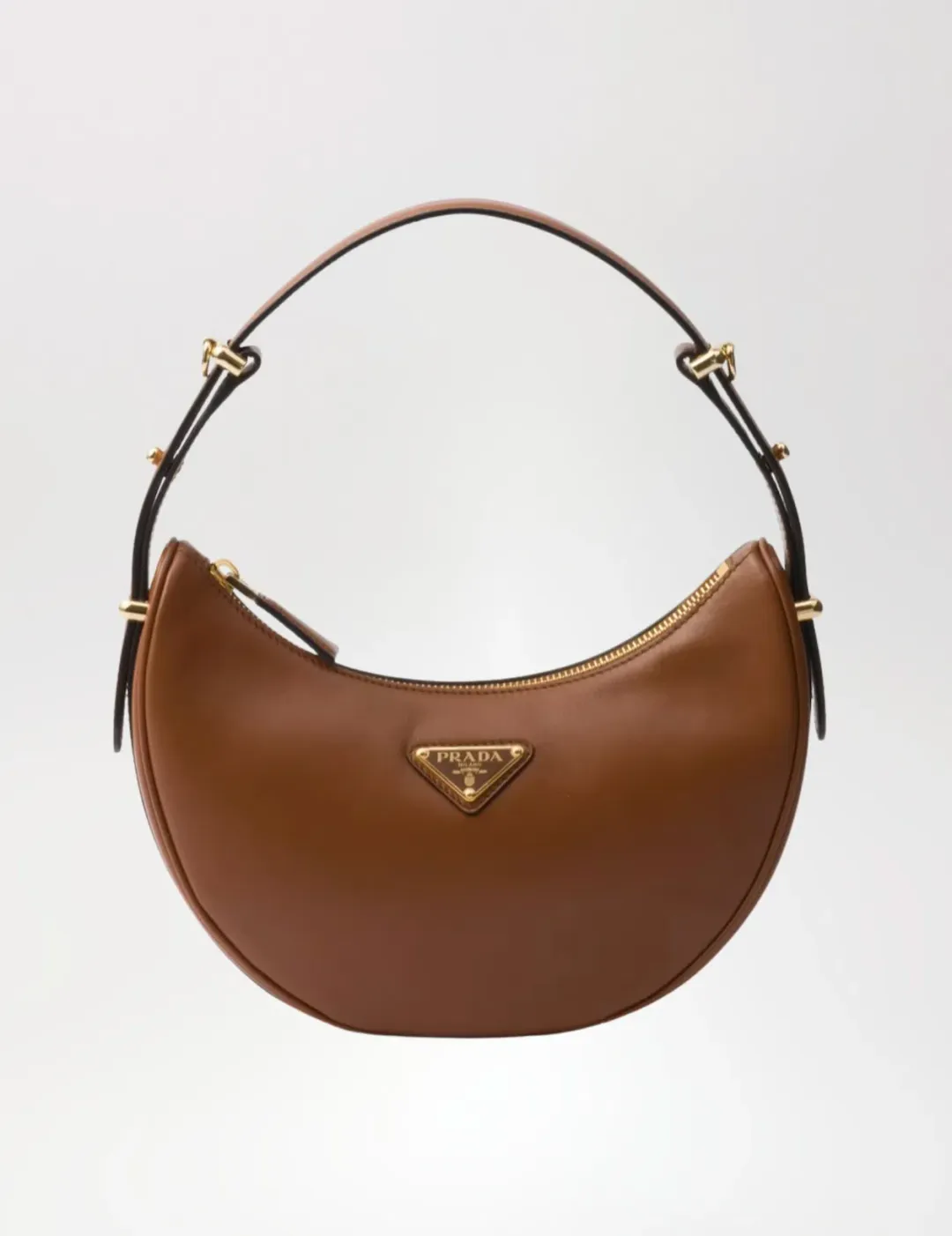 Prada Brown Arqué Shoulder Bag for rent on The Volte - main image