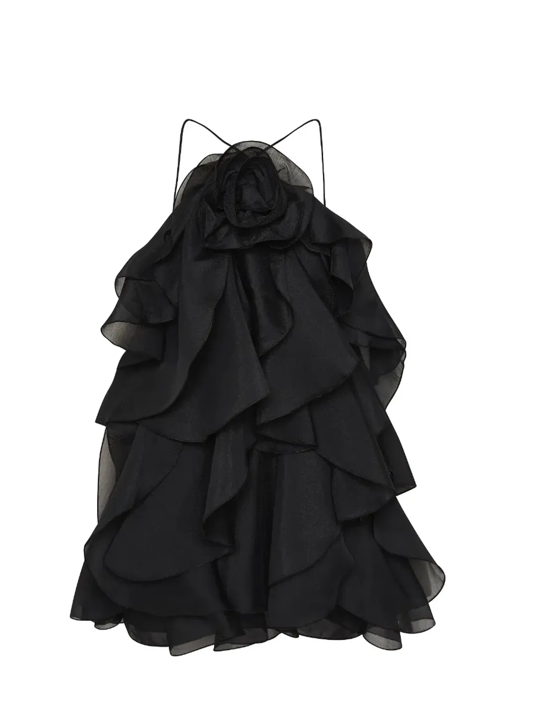 Aje Pandorea Mini Dress Black Size 8  for rent on The Volte - main image