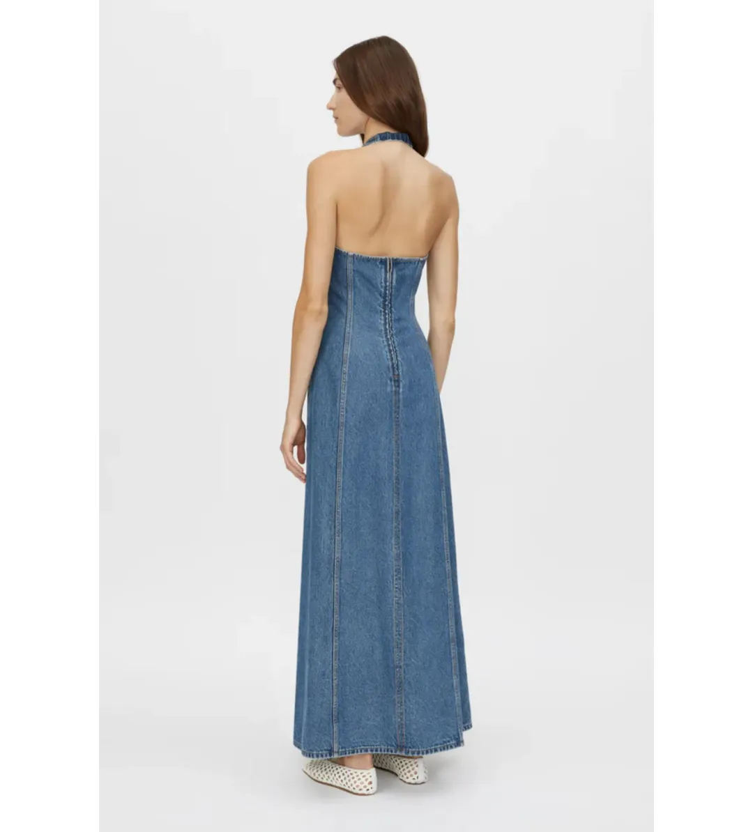 Camilla and Marc Cascadia Denim Dress in Classic Blue Size 6 for rent on The Volte - main image