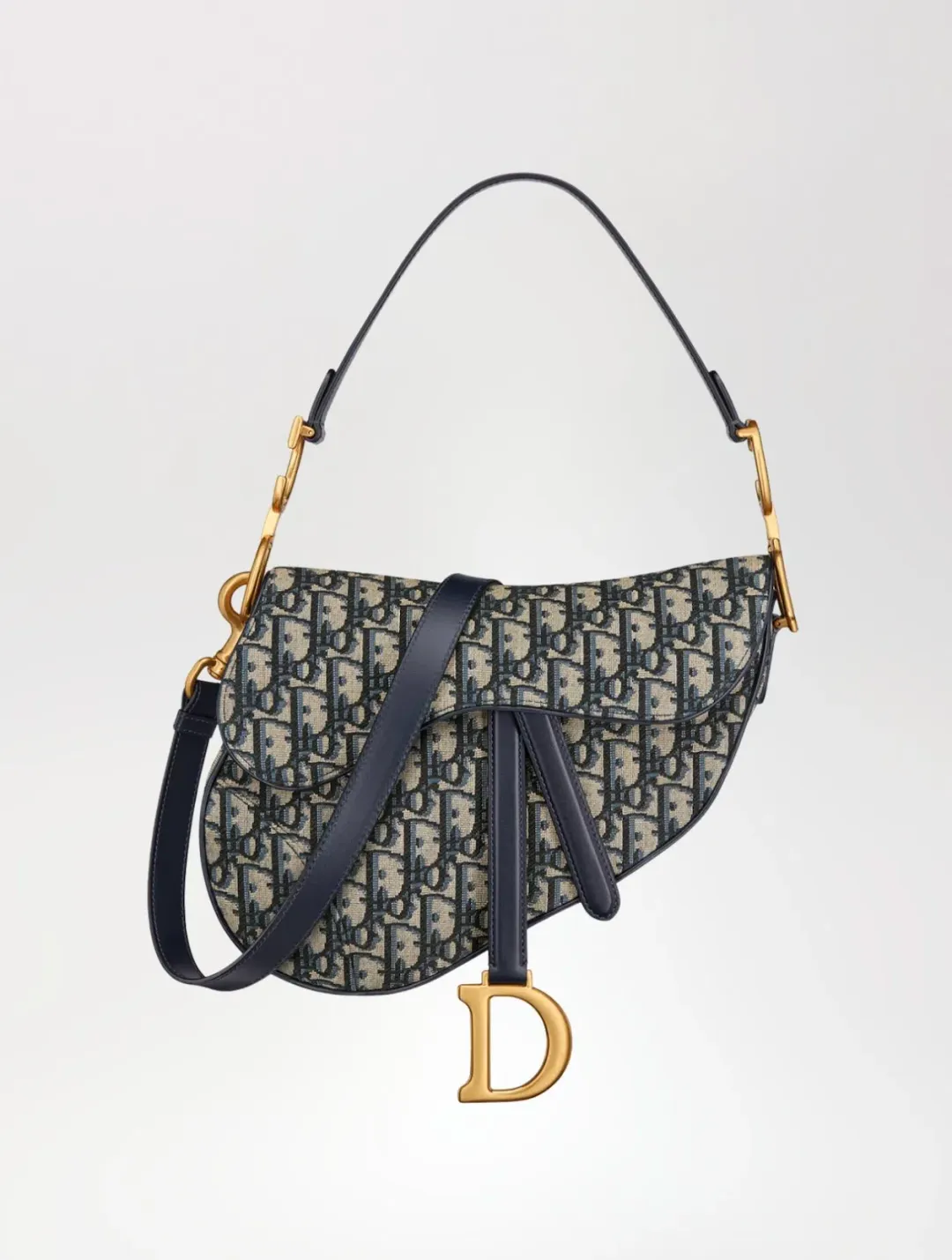 Dior Saddle Blue Oblique Jacquard for rent on The Volte - main image