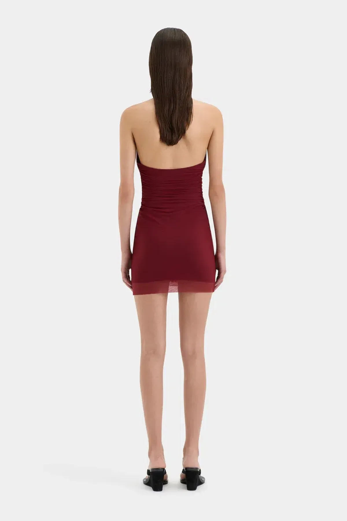 SIR Jaques Halter Mini Dress Berry Size AU 10 - Image 2