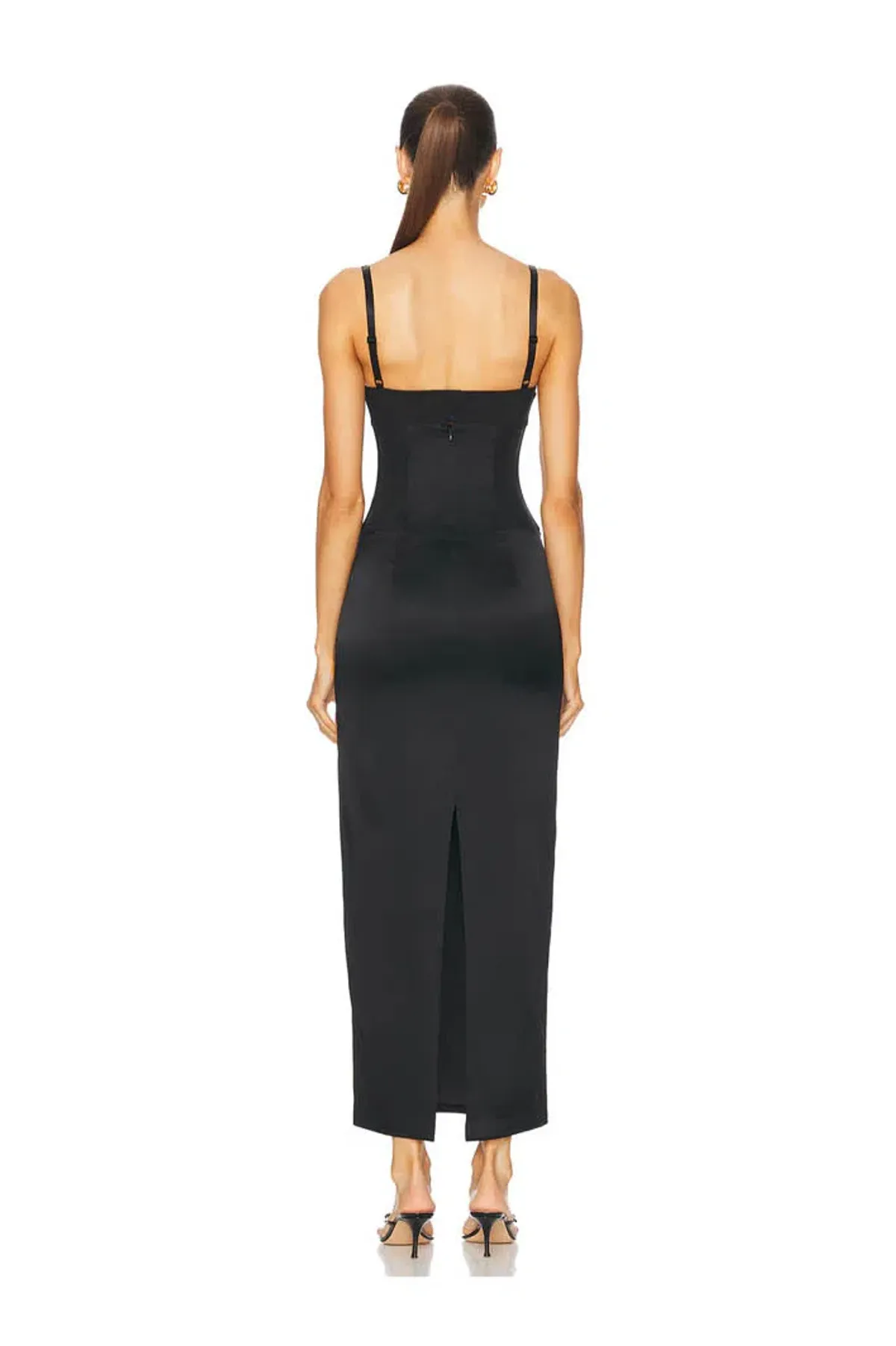 Sir the Label Sonora Evening Midi Dress Black Size 8 - Image 2