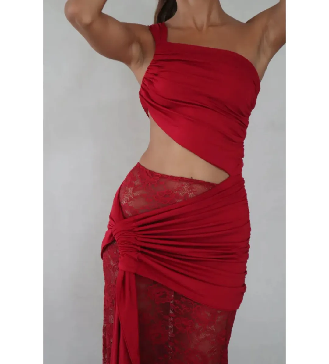 Deconduarte Paradiso Maxi Dress Berry Size M/AU 10 for rent on The Volte - main image