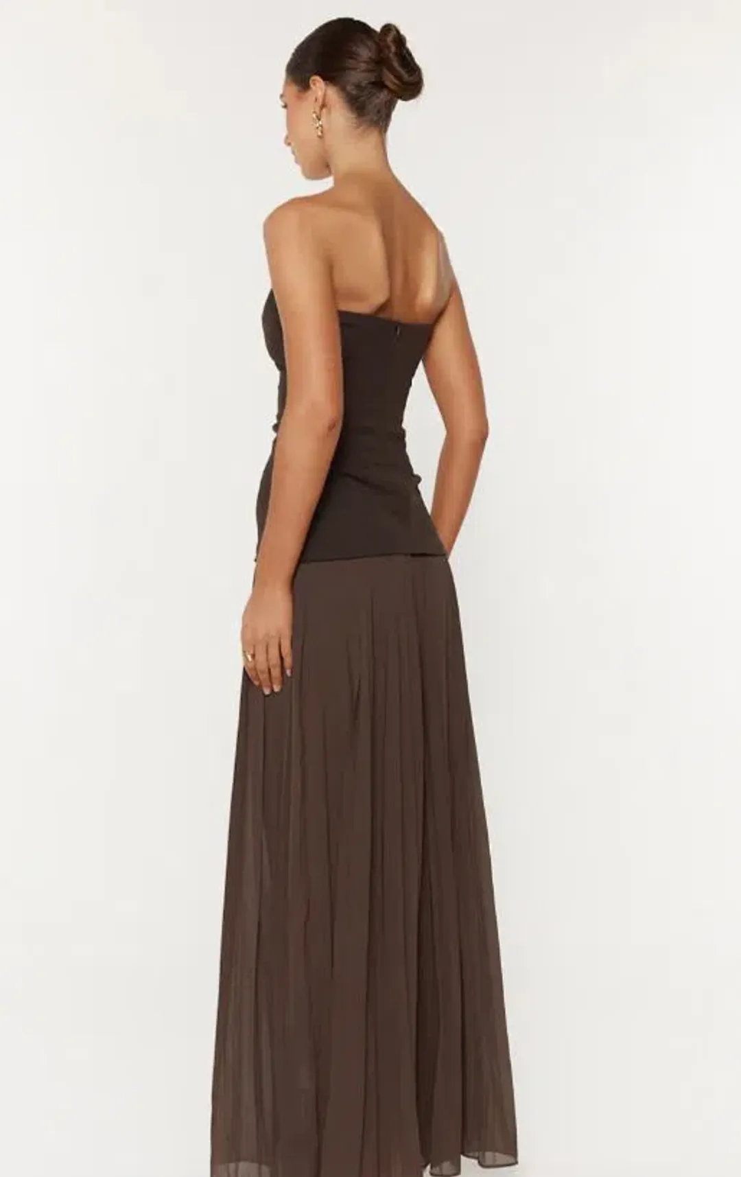 She Is Olla Nicolette Gown in Espresso Size AU 10 for rent on The Volte - main image