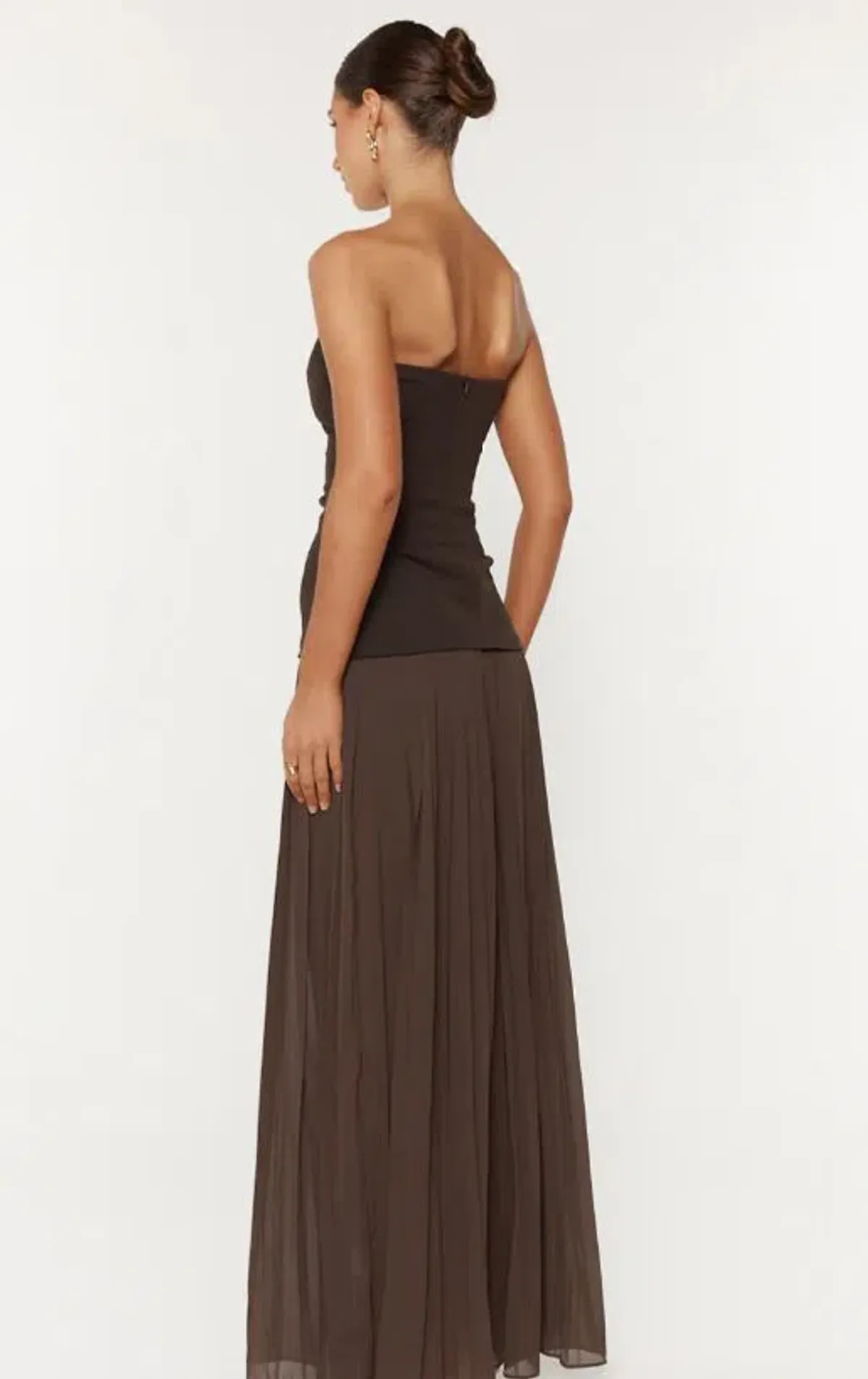 She Is Olla Nicolette Gown in Espresso Size AU 10 - Image 3