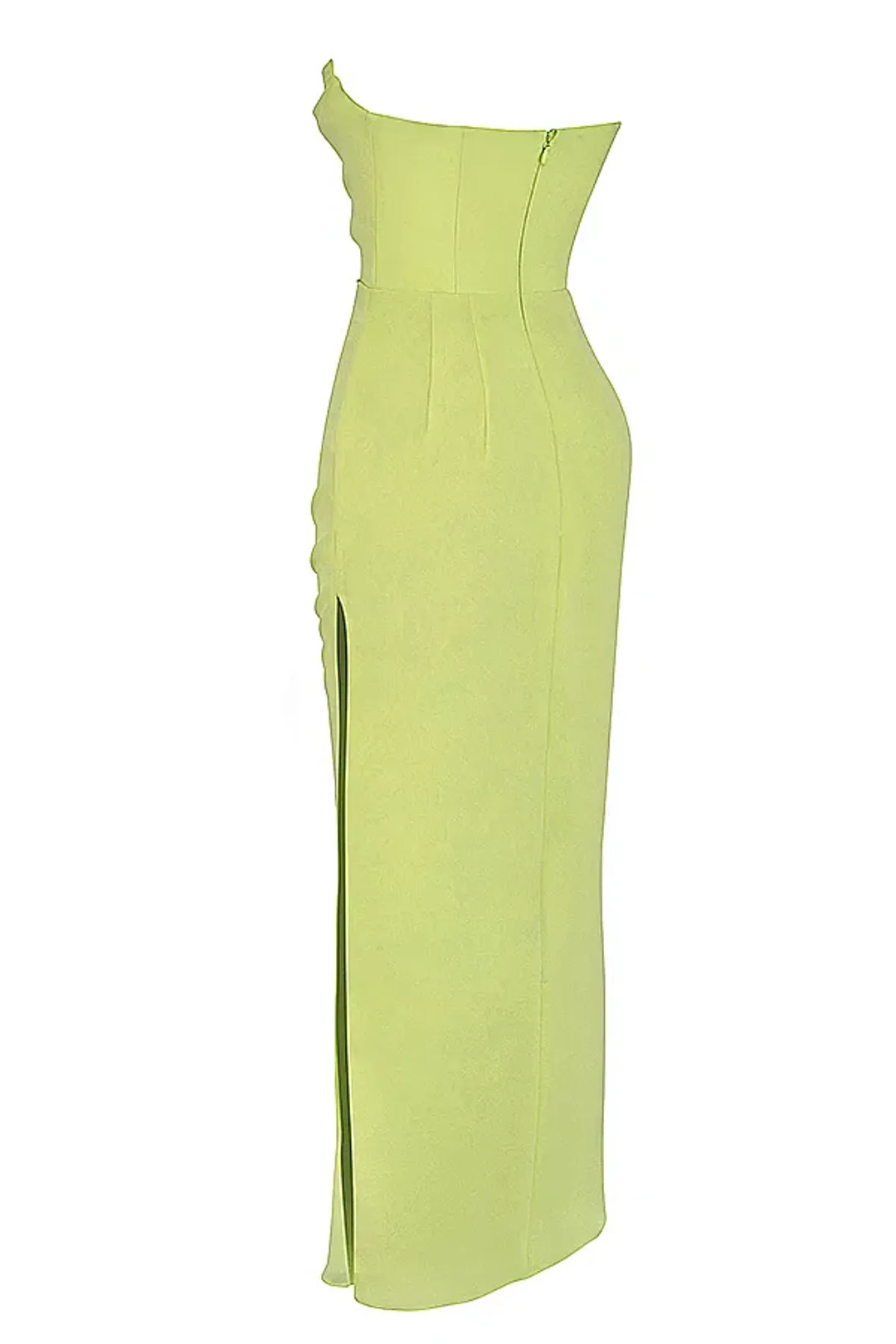 House Of CB Adrienne Lime Strapless Gown Maxi Size AU 6 for rent on The Volte - main image