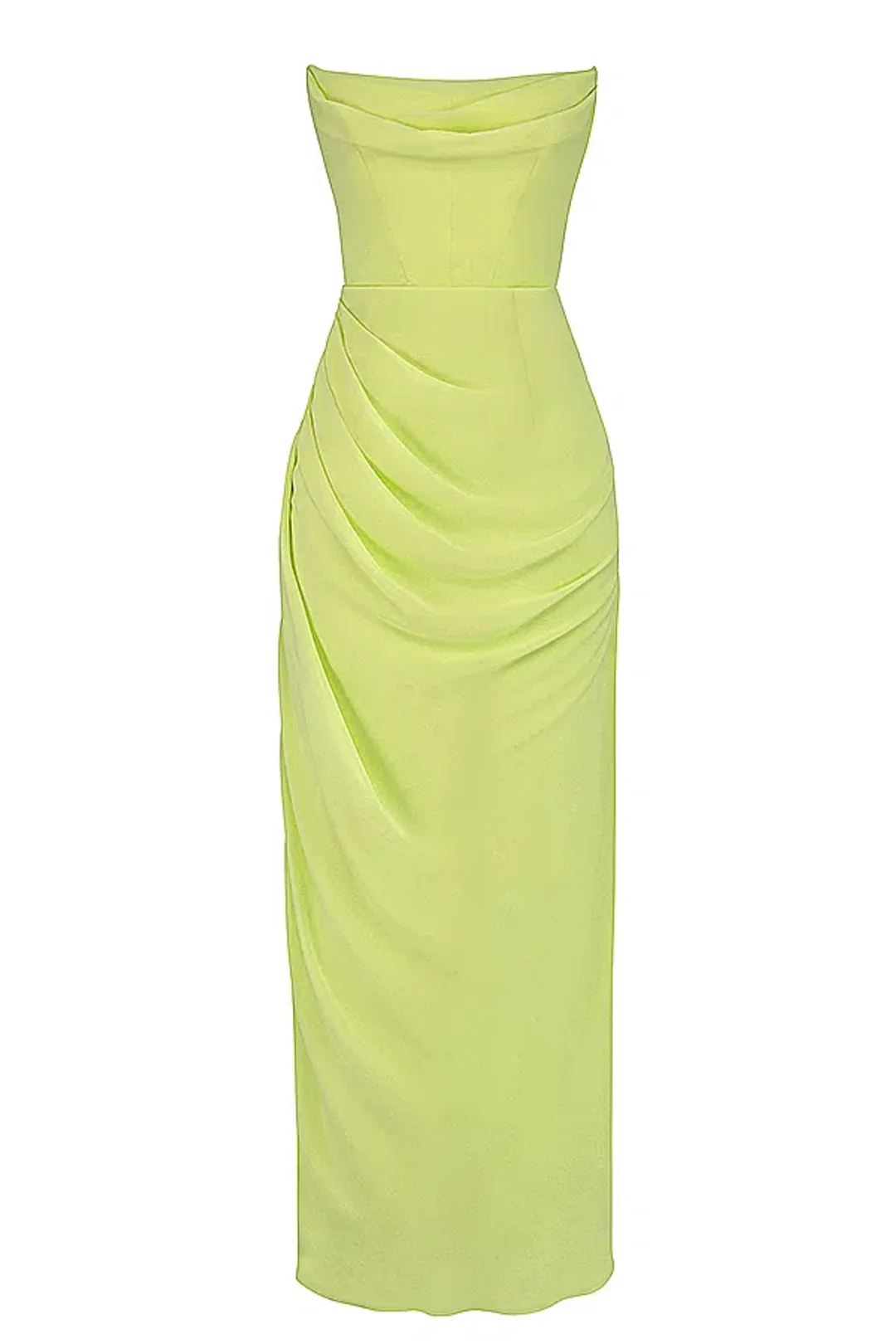 House Of CB Adrienne Lime Strapless Gown Maxi Size AU 6 for rent on The Volte - main image