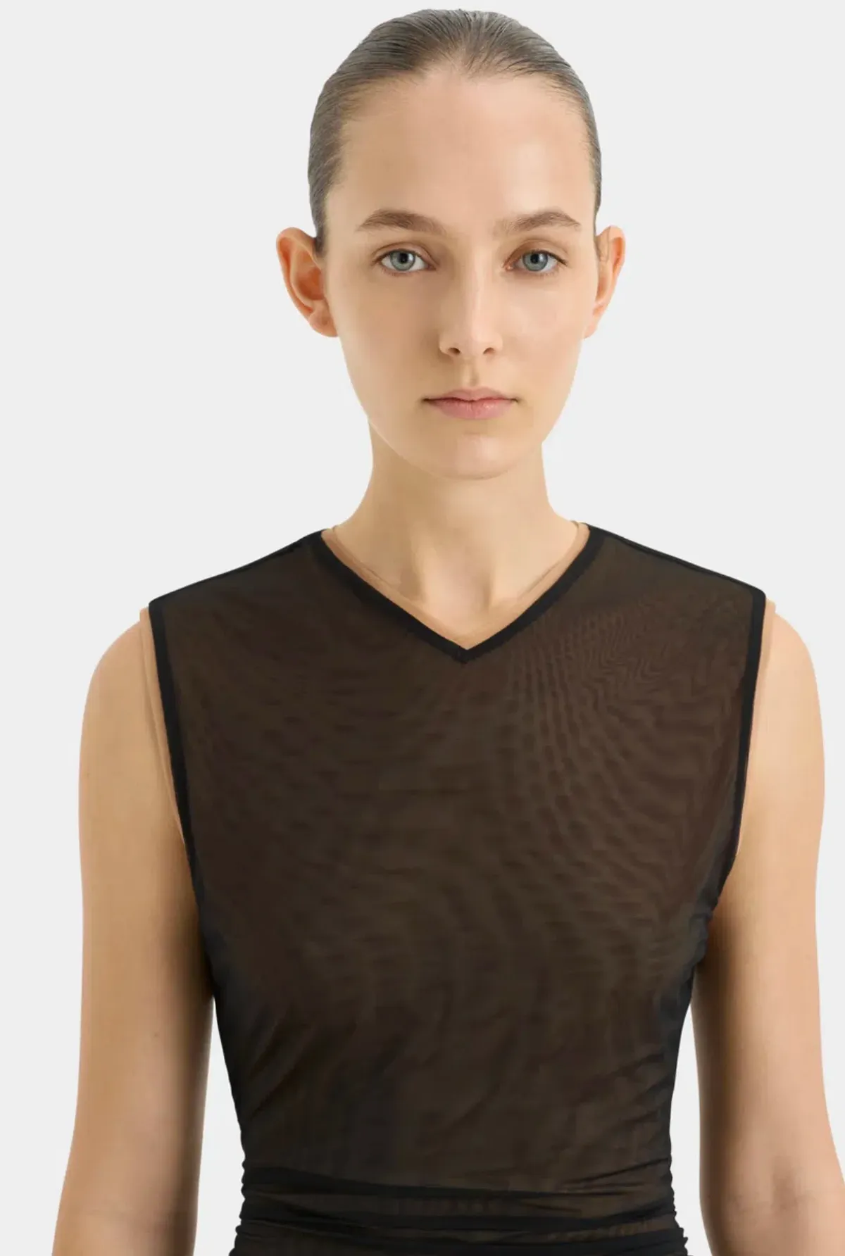 Sir the Label Delta Overlay Mini Dress Sepia Size AU 6 - Image 3