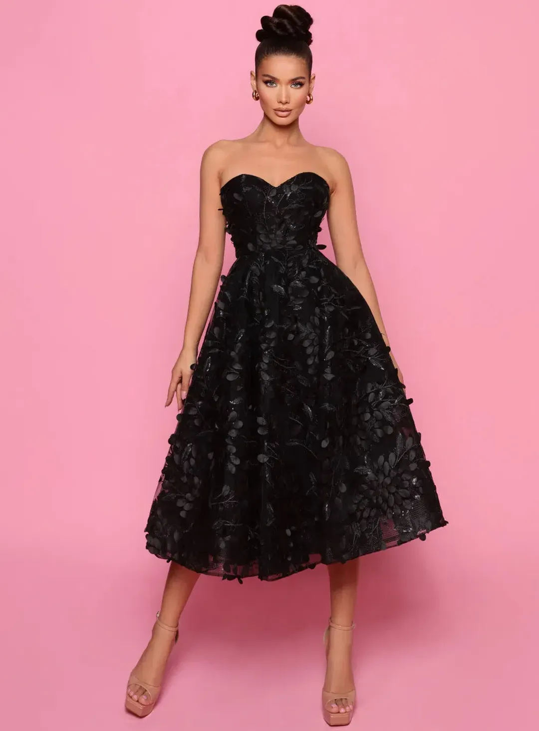 Allegra NP145 Dress By Nicoletta in Black Size AU 4 for rent on The Volte - main image
