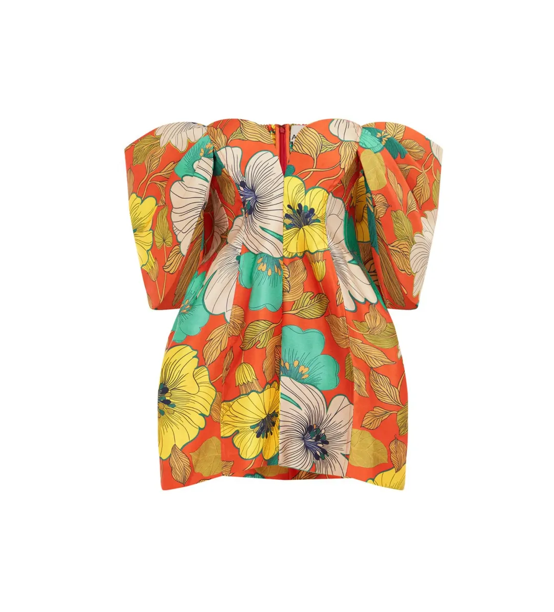 Alemais Piato Sculpt Mini Dress Floral  Size 6 for rent on The Volte - main image