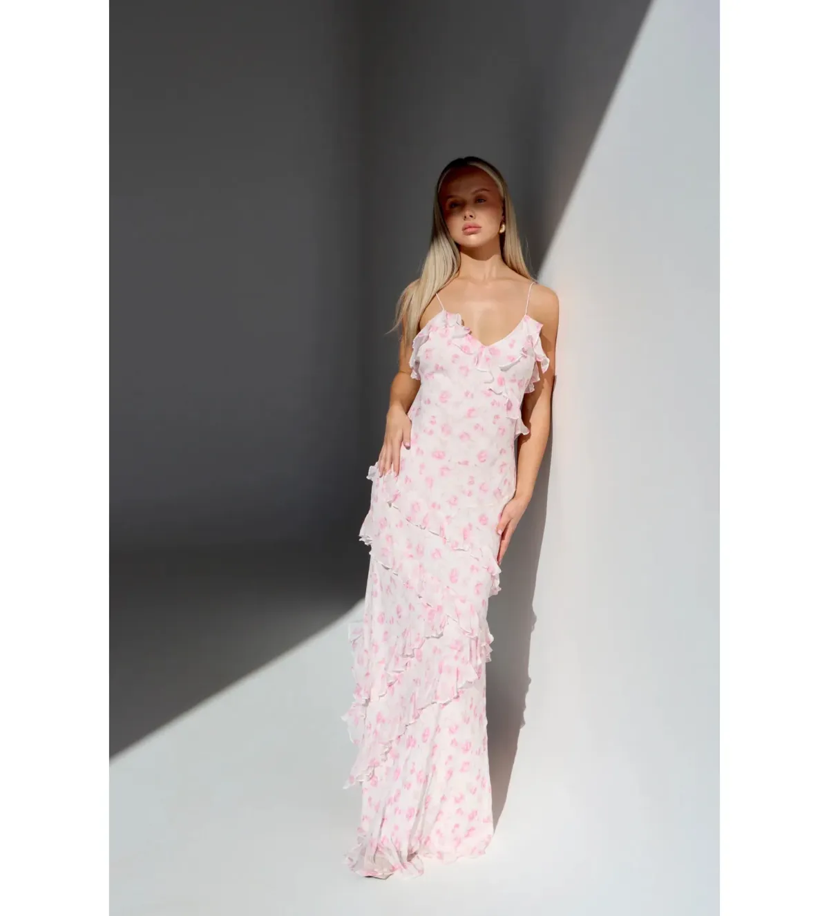 LoveShackFancy Sterling Dusk Rialto Maxi Dress White Size 2 / AU 6 - Image 1