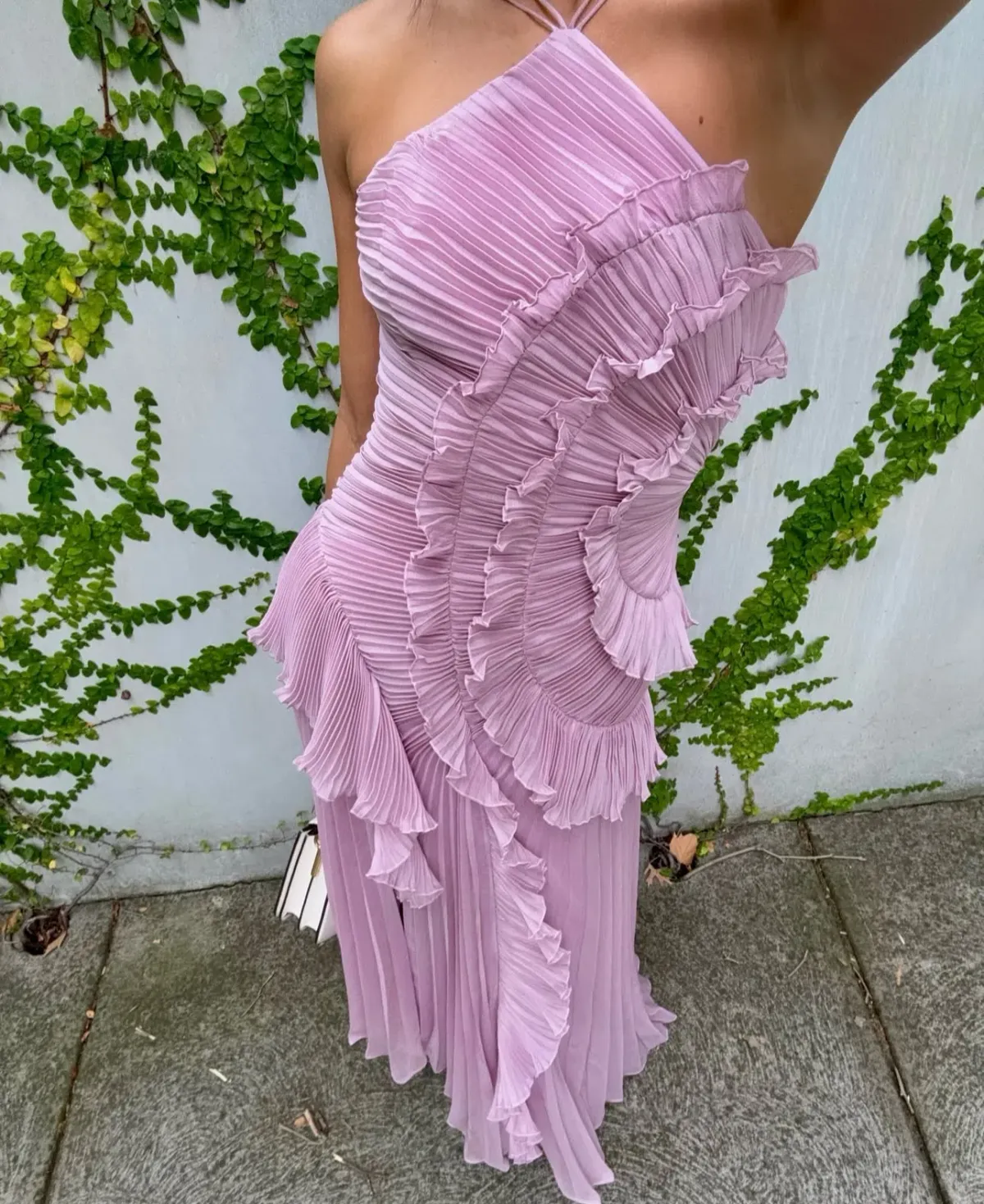 Amur Lorelie Halter Gown Water Hyacinth Size 8/2 - Image 1