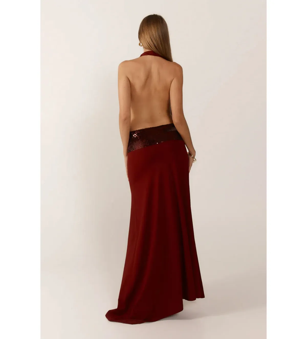 Ance Gria Adele gown in wine maxi dress size AU 8 - Image 3