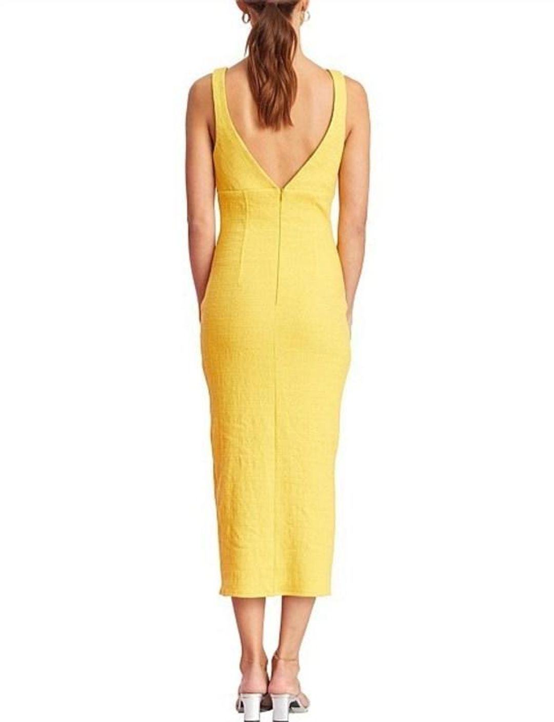 Bec & Bridge Cle'mence Midi Dress Yellow Size 6 for rent on The Volte - main image