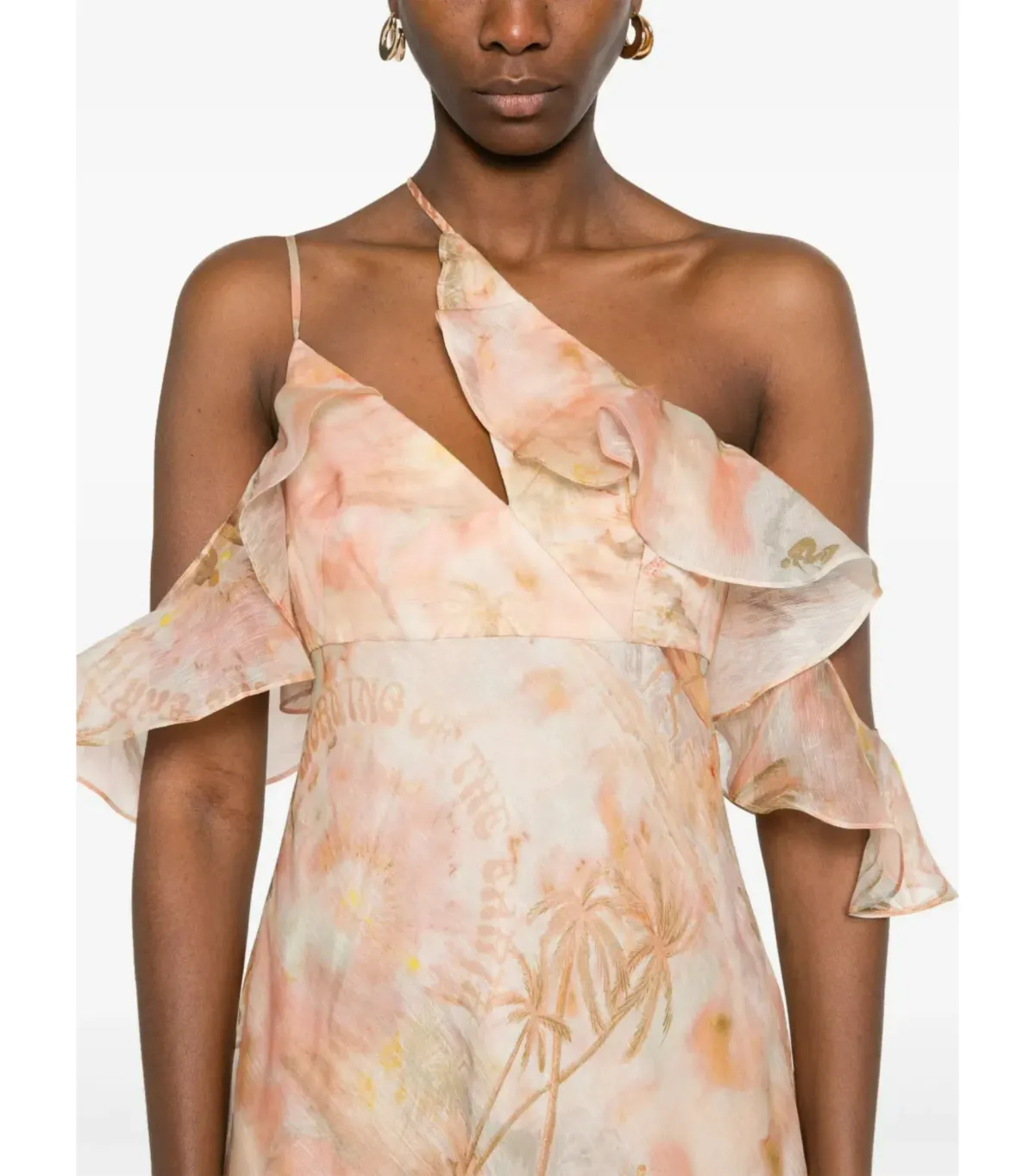 Zimmermann Illuminate Flutter Slip Dress in Guava Paradise Size 1 / AU 10 - Image 2