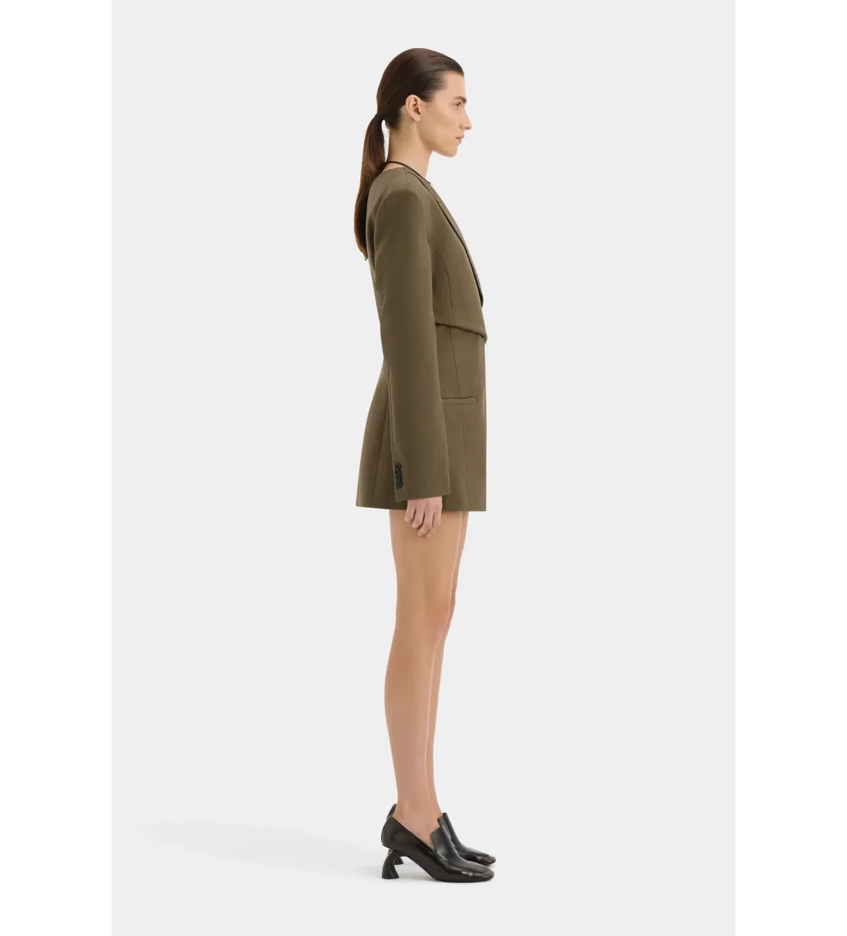 Sir Sartoria Mini Dress in Chocolate Marle Size 2/ AU 10 - Image 2