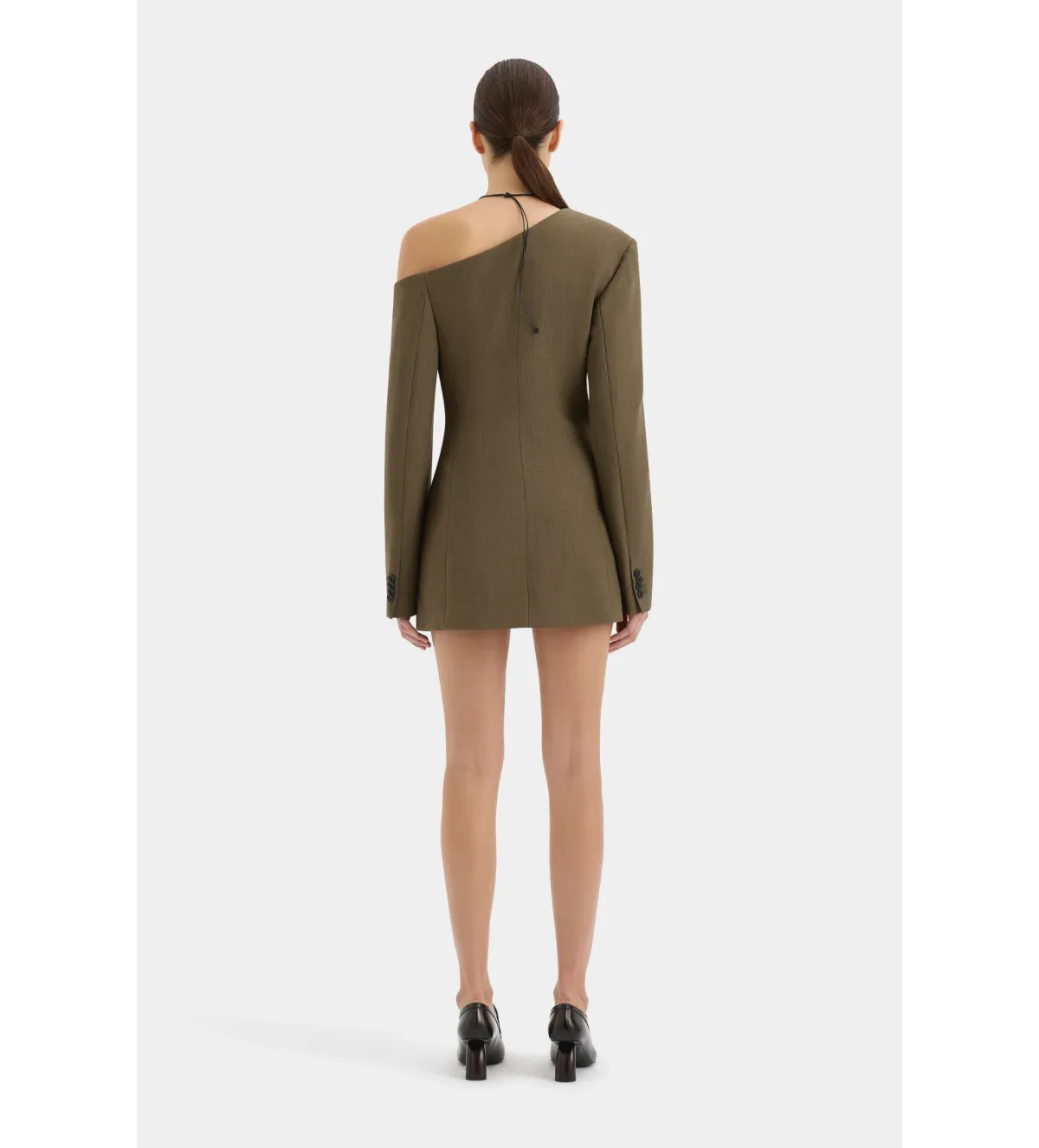 Sir Sartoria Mini Dress in Chocolate Marle Size 2/ AU 10 - Image 3