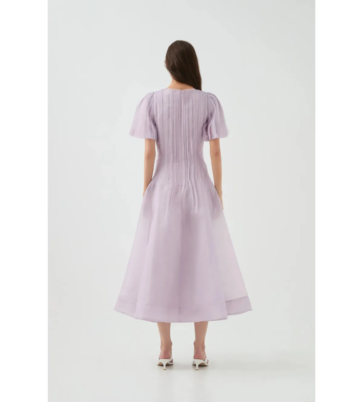 Aje Nova Pleated Midi Dress Size AU 12 - Image 3