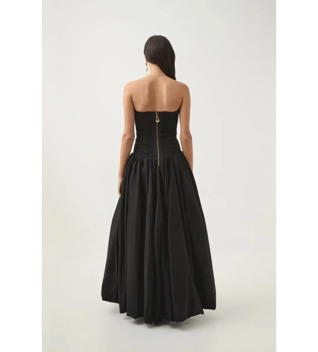 Aje Violette Bubble Hem Maxi in Black Size AU 4 for rent on The Volte - main image