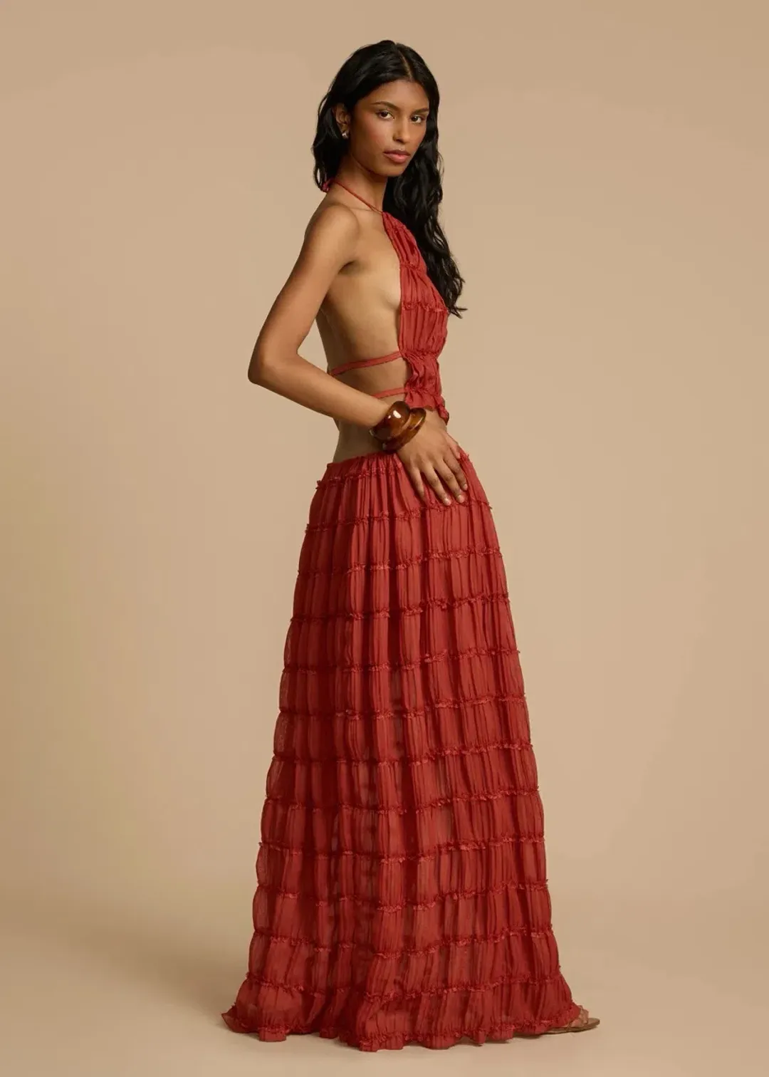 Arcina Ori Juliette Halter Set Red Size S / AU 8 for rent on The Volte - main image