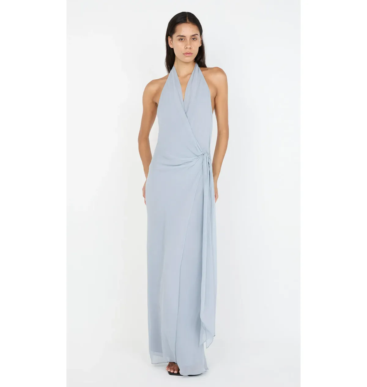 Bec & Bridge Soneva Wrap Dress Cloud Blue Size AU 6 - Image 1