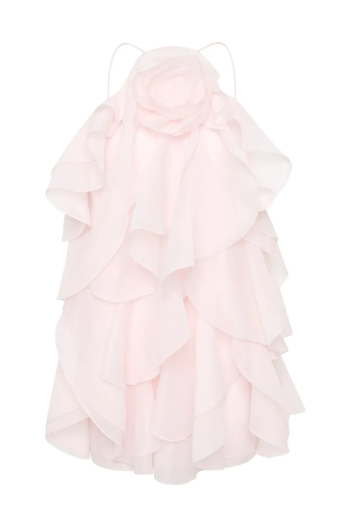Aje Pandorea Layered Mini Dress Pastel Pink Size 8  - Image 4